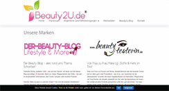 Desktop Screenshot of beauty2u.de